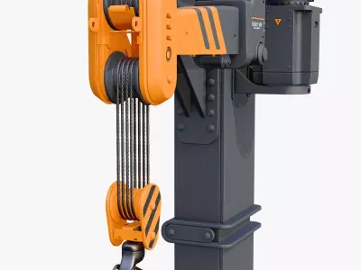 Industrial Robotic Jib Crane M1 3D model