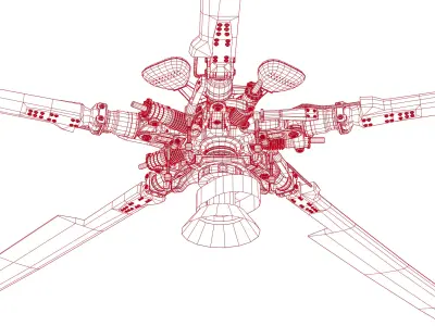 helicopter Rotor 3D model