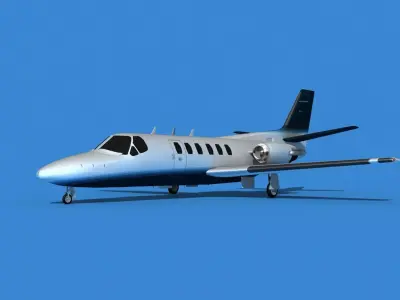Cessna Citation 550 II Bravo V09 3D model
