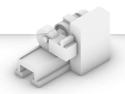 Water Pumper Machine 3D model