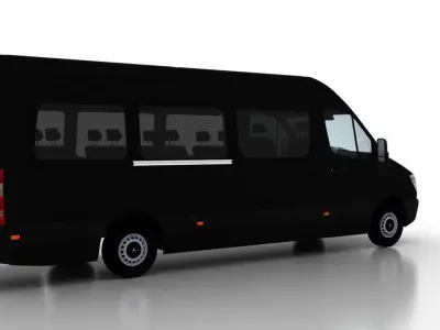 Mercedes Benz Sprinter L4H2 2009 Passenger EU 3D model