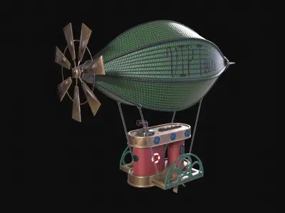 Airship 3D model buy