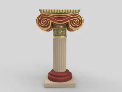 piller 3D model