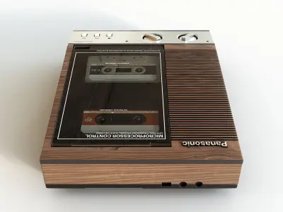 Vintage Panasonic Answering Machine 3D model purchase