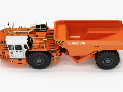 Underground Articulated Mining Dumptruck TH545i 3D model