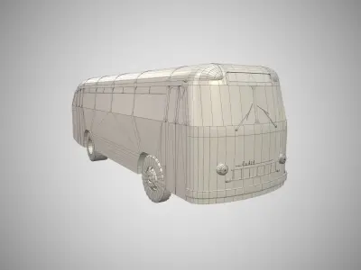 LAZ-695 Lviv Low-poly 3D model