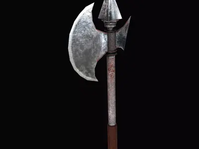 Axe Low Poly Low-poly 3D model 2