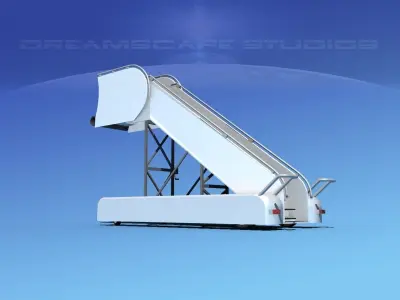 Airport Stairs 1 3D model
