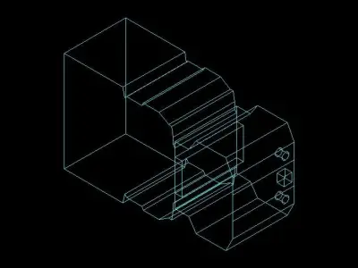 Contactor plastic container 3D model