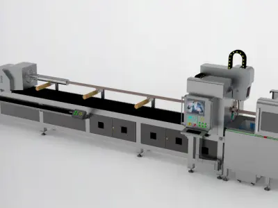  Pipe cutting machine 3D model