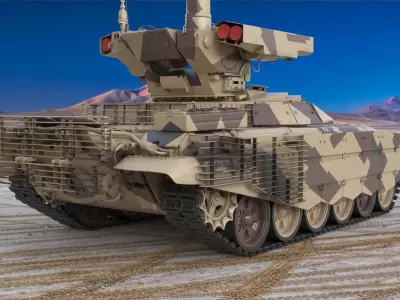 Tank Terminator BMPT 72 Desert 3D model