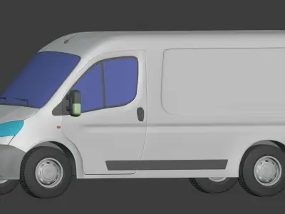 Generic Van Low-poly 3D model