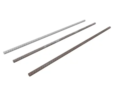 Metal rebar Low-poly 3D model Low-poly 3D model