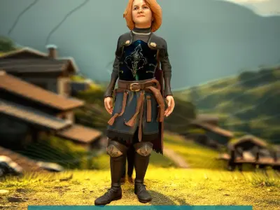 Valiant Knight Armor model pack Low-poly 3D model