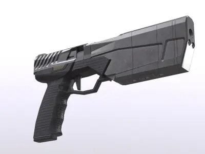 Maxim 9 Silenced  Low-poly 3D model