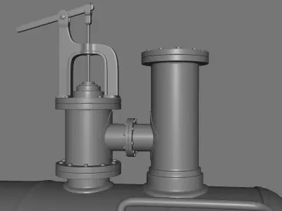 Water Distillery Low-poly 3D model