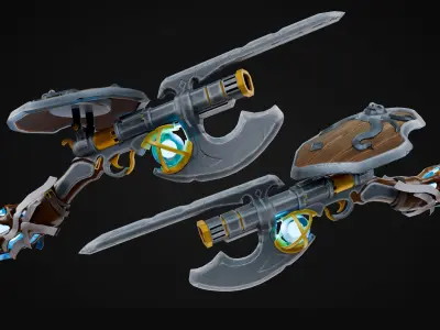 ALL IN ONE - Weapon Master Low-poly 3D model