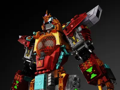 mecha 3D model