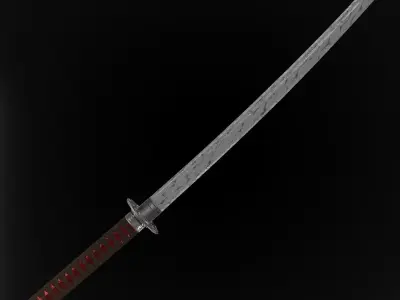 Katana sword Free 3D model buy
