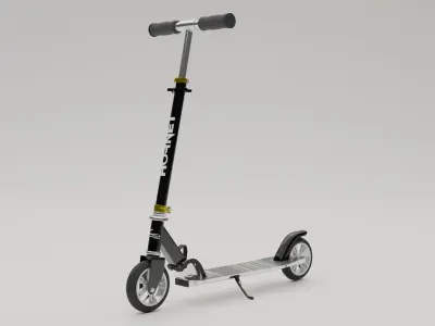 Electric Scooter Low-poly 3D model 2