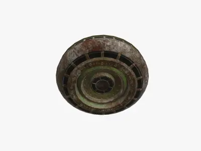 Alien Spaceship UFO A11 Abandoned - Sci Fi Spacecraft Design Low-poly 3D model