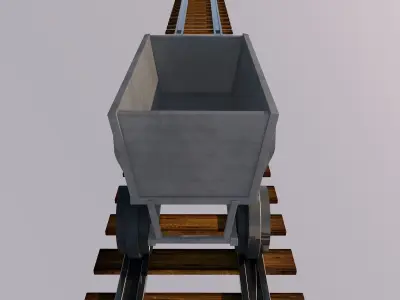  Mining trailer 3D model