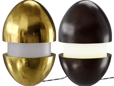 PETIT EGG LAMP by COLIN KING and Zara Home 3D model