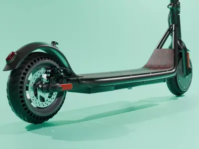 Electric Scooter 3D model 2