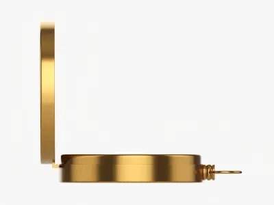 Pocket compass vintage 3D model