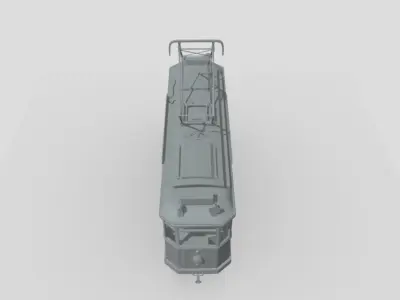 German Tram 1-72 Scale Highly Detailed Historical Model 3D model