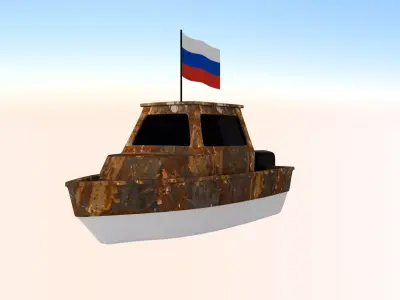 Russia Fishing Boat 3D model