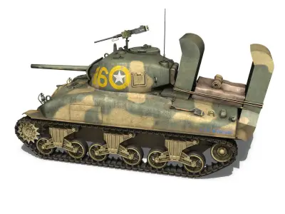 M4A1 Sherman - 16 3D model