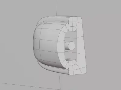 Stylized Box Fan Low-poly 3D model