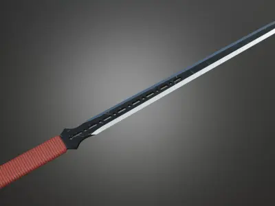 ninja sword Low-poly 3D model