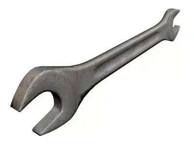 Wrench Low-poly 3D model 2