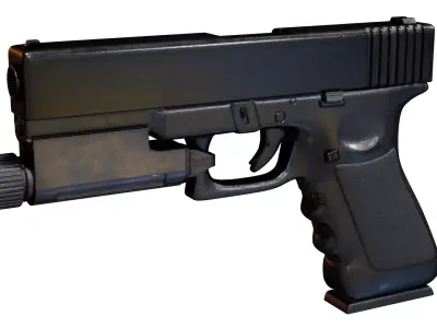Glock pistol 3D model
