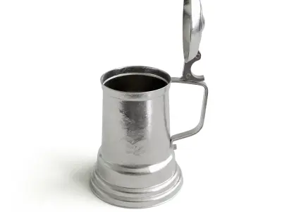 Silver Beer Tankard 3D model