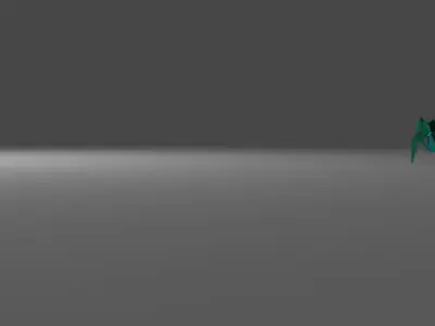 Robot spider with eyes Low-poly 3D model