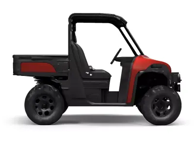 Red and Black Industrial Utility Task Vehicle 3D model