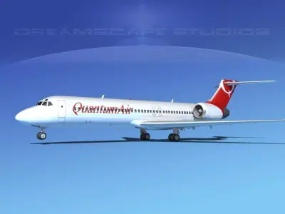Boeing 717-200 Quantum Air 3D model