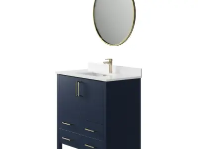 OVE Lorenzo 36 Midnight Blue Vanity 3D model