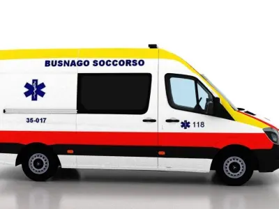 Mercedes Benz Sprinter L2H2 2015 Italy Ambulance 3D model