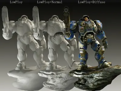 StarCraft  soldier 3D model