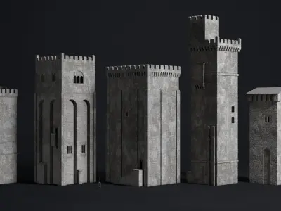 Medieval Building Pack Vol 03 Low-poly 3D model