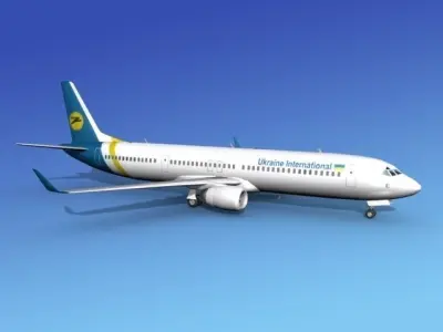 Boeing 737-900ER Ukraine Intl 3D model