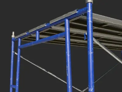 Scaffolding rack Low-poly 3D model