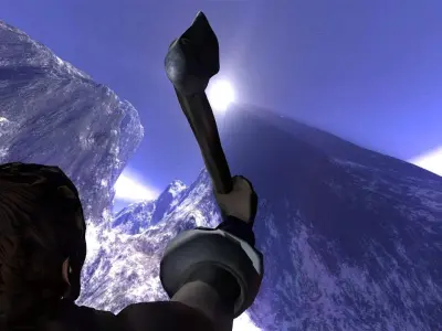 Tribal Axe Low-poly 3D model