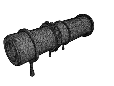 Old Industrial Pipe with Drips Low-poly 3D model