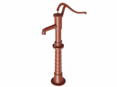 Manual water pump 3D model shop