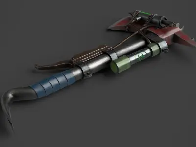 Modifiable Strike Weapon 20 Low-poly 3D model